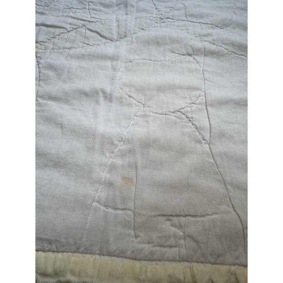 Sun Bonnet Sue Handmade Patchwork Quilt 38x43 Folk Art Overall Sam Farmer Frank - Picture 7 of 8